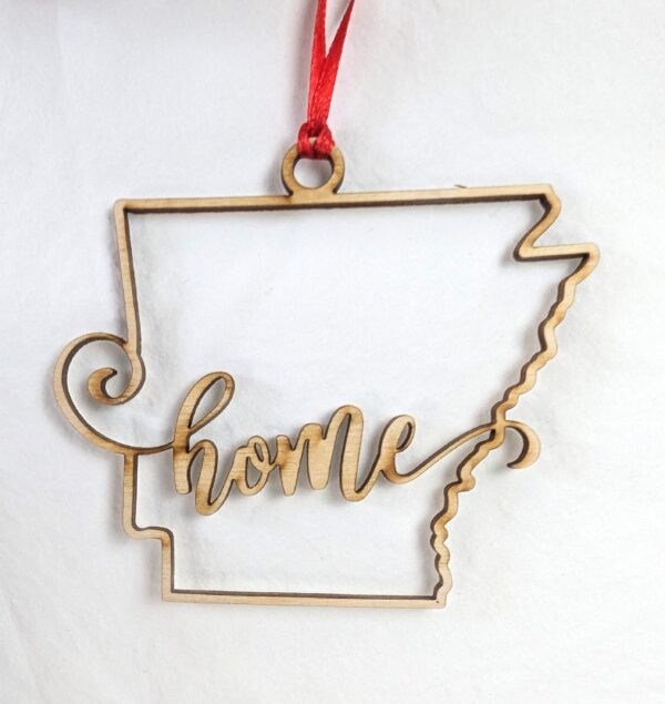 Arkansas "Home" Christmas Ornament - Image 3