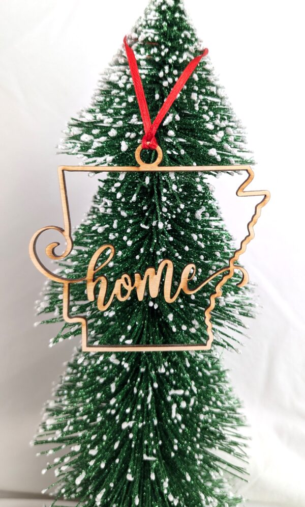 Arkansas "Home" Christmas Ornament