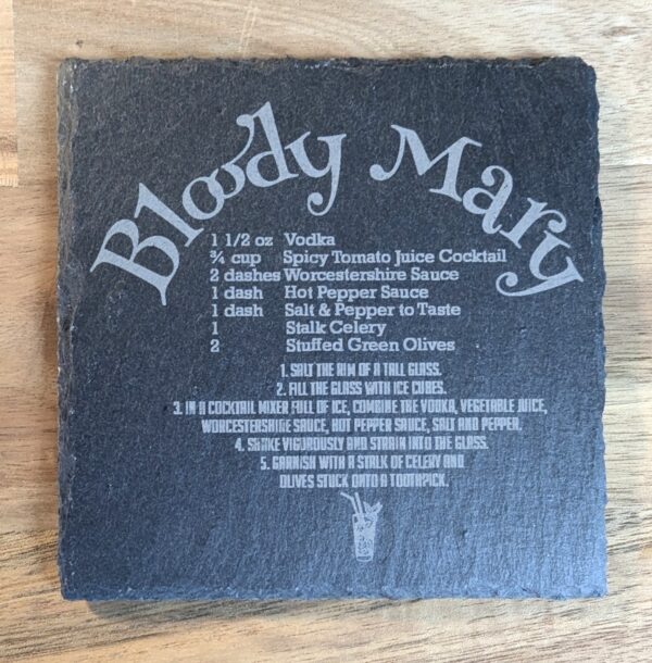 Bloody Mary Recipe Coaster