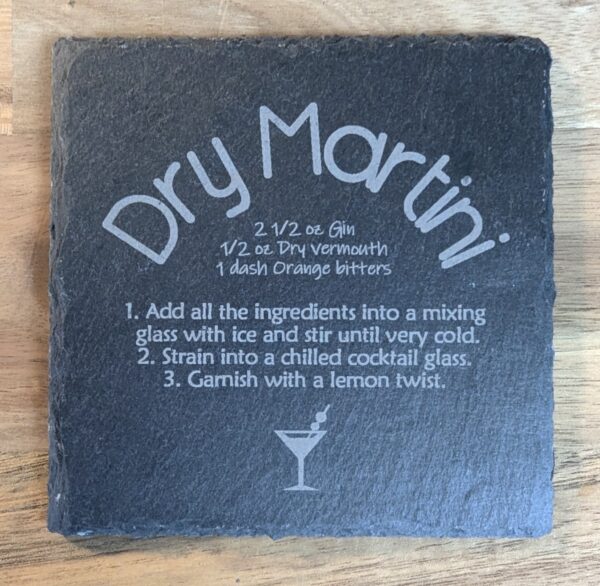 Dry Martini Recipe Coaster