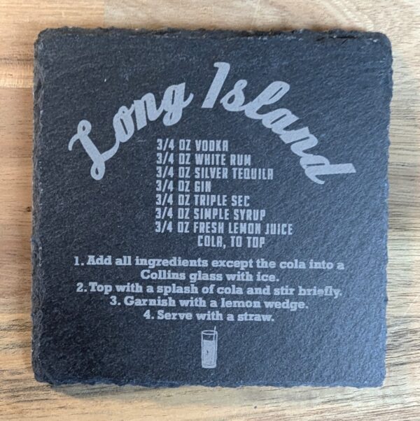 Long Island Recipe Coaster