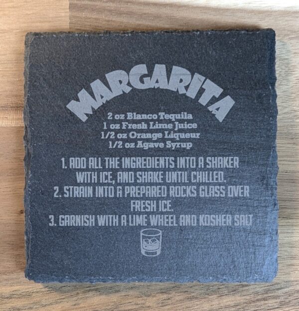 Margarita Recipe Coaster