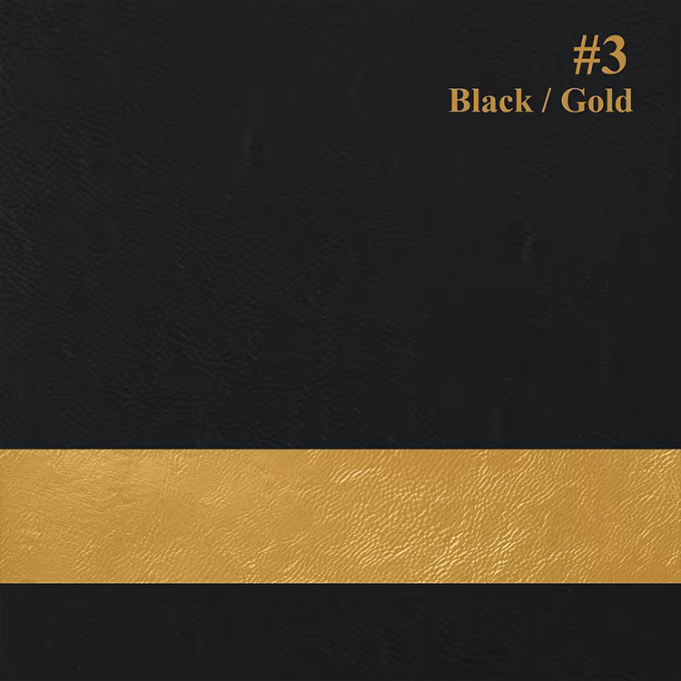 Leatherette Color Black / Gold