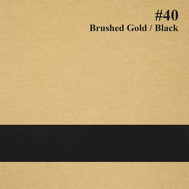 Leatherette Color Brushed Gold / Black