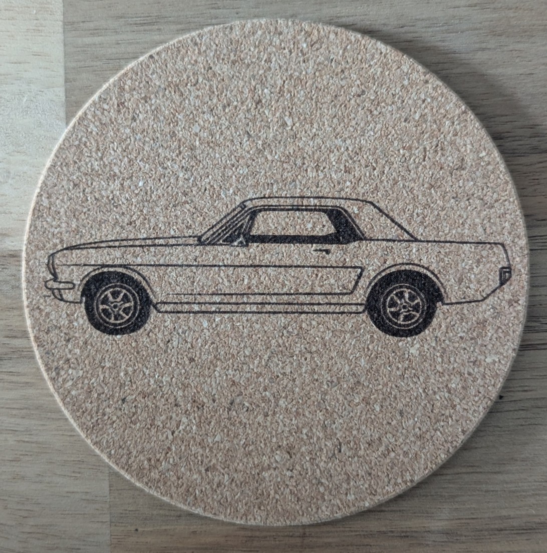 Round Cork Coaster