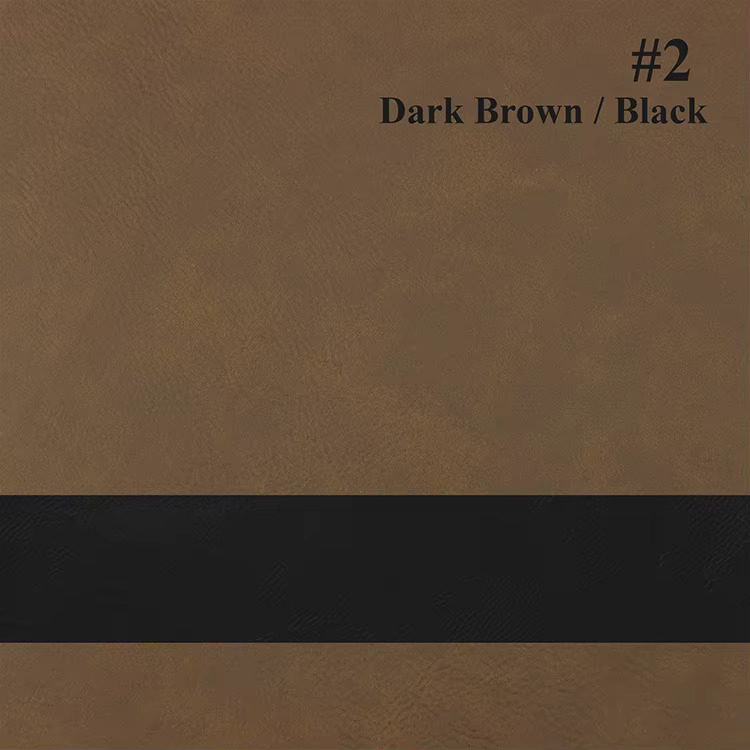 Leatherette Color Dark Brown / Black