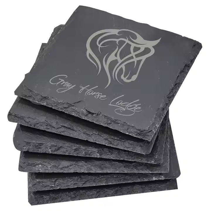 Slate Coaster Set