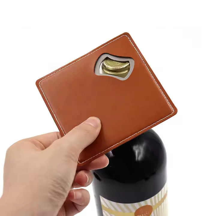 Leather Square Bottle Opener