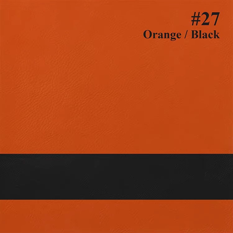 Leatherette Color Orange / Black