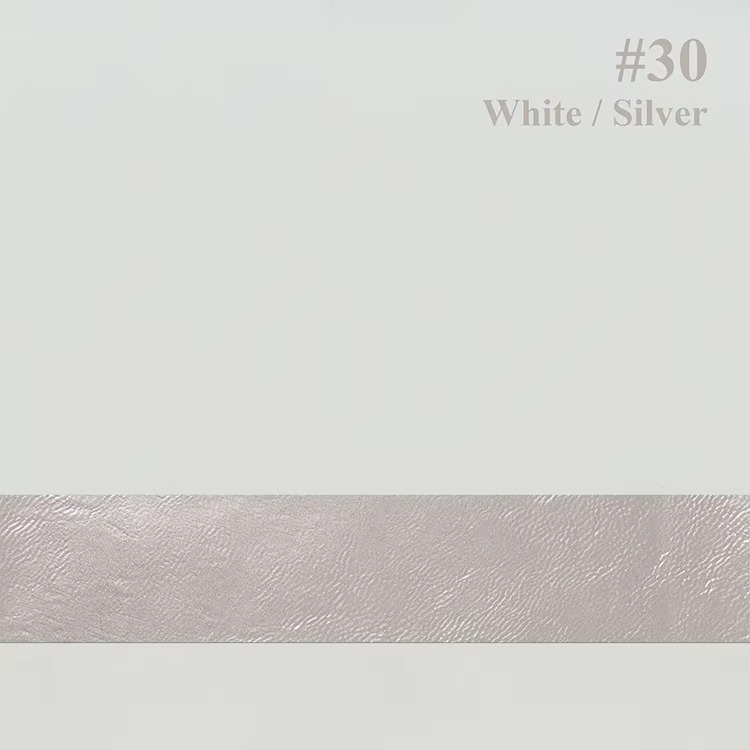 Leatherette Color White / Silver