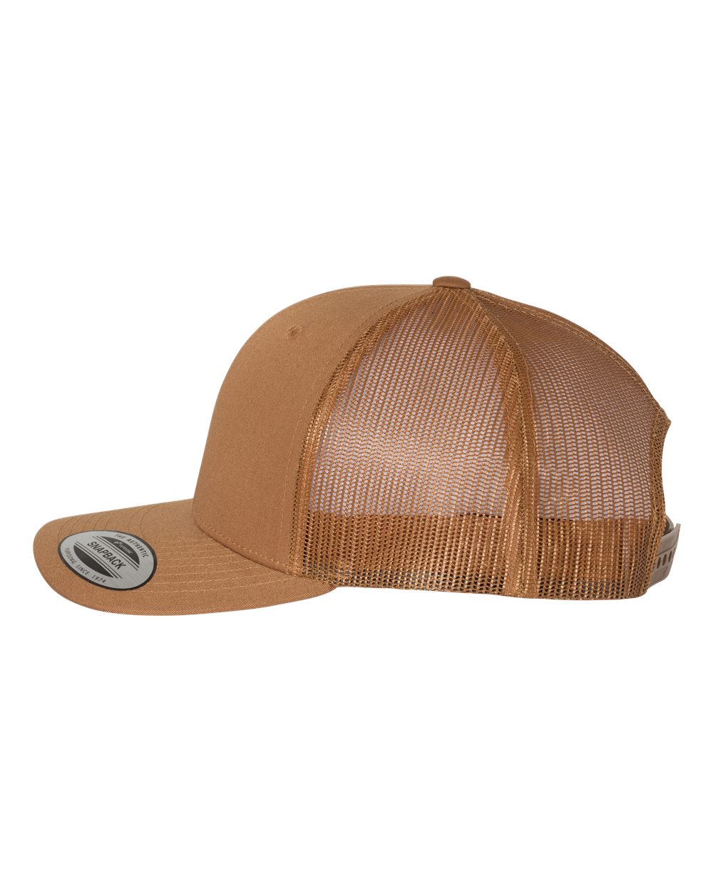 Caramel & Caramel Trucker Hat - Side View