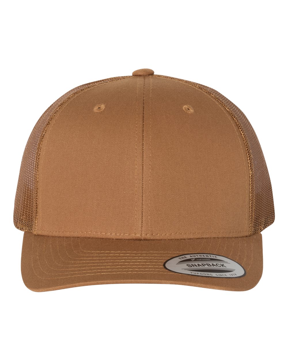 Caramel & Caramel Trucker Hat - Front View